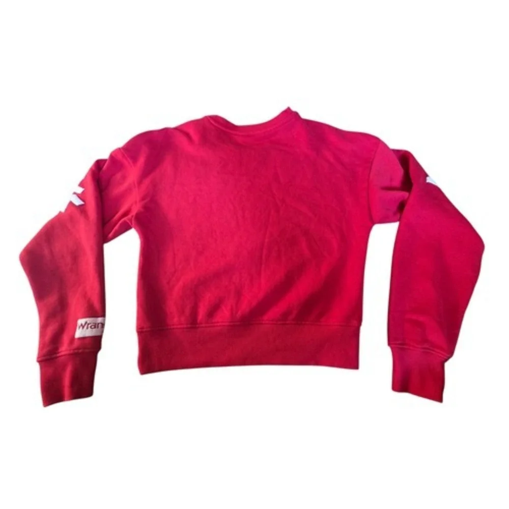 Wrangler Retro Red Long Live Cowboys Pullover Sweatshirt Cowgirl Western Small